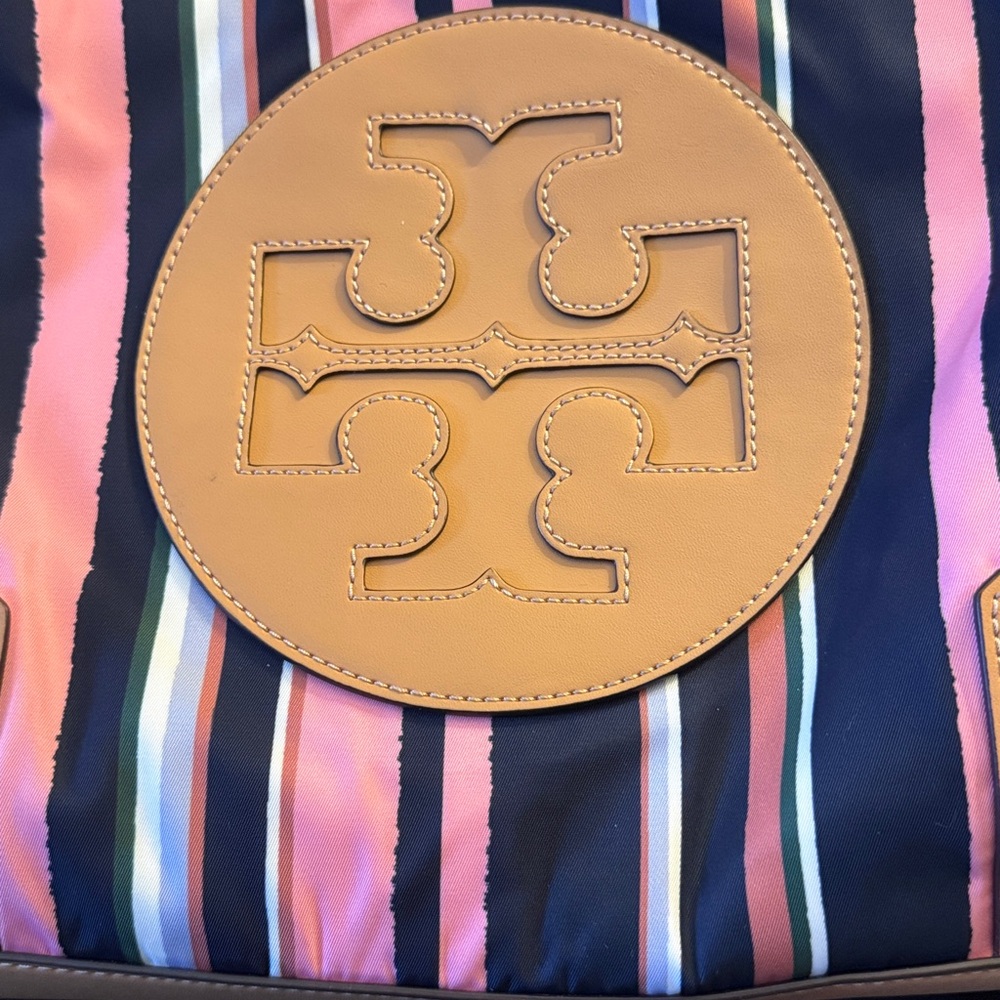 Tory Burch Multicolor Striped Tote - Picture 3 of 7